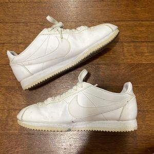 Nike white leather Cortez